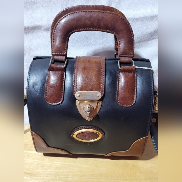 Vintage Brandon black/brown  leather purse - Picture 3 of 5